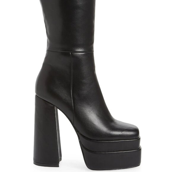 Azalea Wang Kodak Platform Heels Knee high Boots size 9 - Picture 1 of 9
